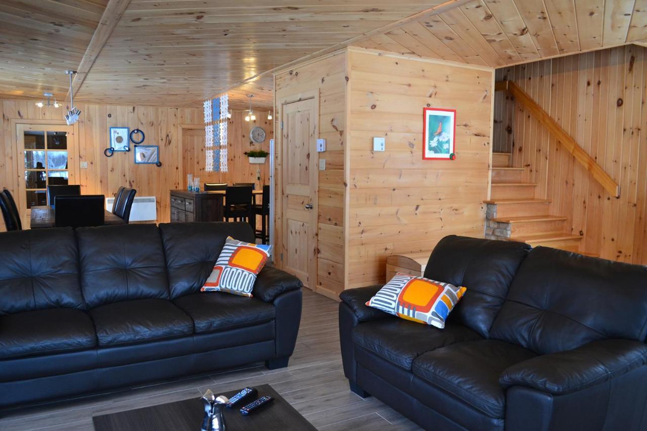 Les Chalets Du Lac Serein Saint Ludger de Milot Exteriör bild